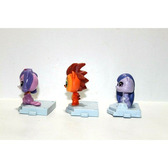 2015 Littlest Pet Shop Lot Of 3 McDonald's Happy Meal Toy Zoe Russell Carla EUC - Picture 4 of 7